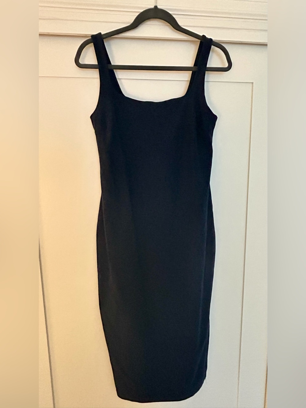 Beyond Yoga Dark Navy Square Neck Midi Dress - Picture 4 of 6